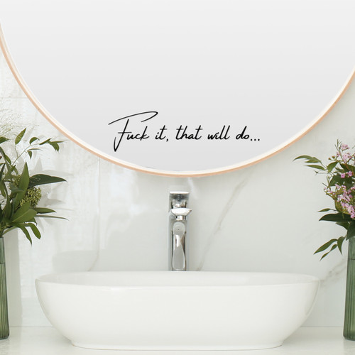 Funny mirror sticker - mirror,