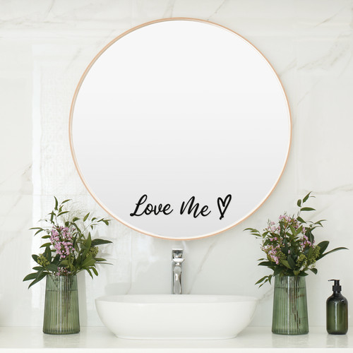 Positive mirror vinyl decal - positive,