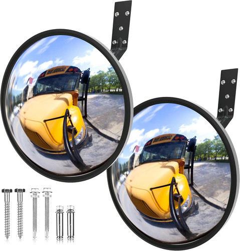 2pcs acrylic convex mirror - convex,