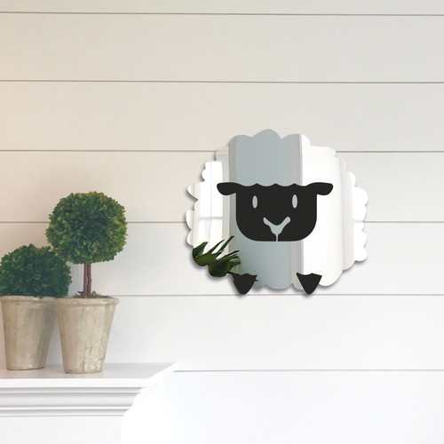 Sheep bedroom mirror - sheep,