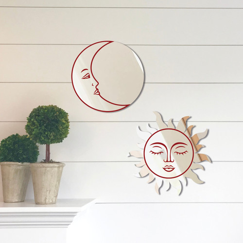Moon and sun mirror - sun,