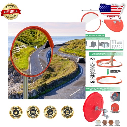 Outdoor safety traffic mirror - outdoor,