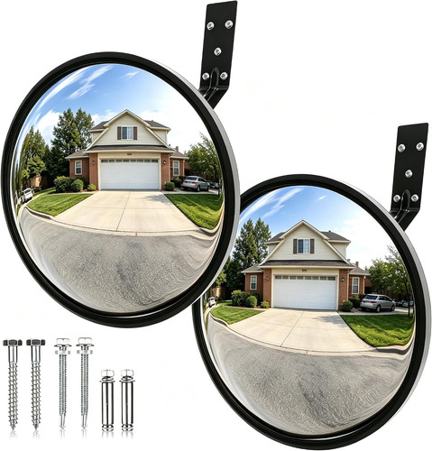 2pcs acrylic convex mirror - 12",