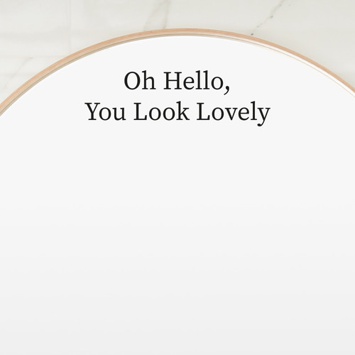 Mirror sticker oh hello - sticker,